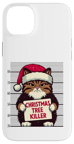 Hülle für iPhone 14 Plus Tasse mit Katzen-Weihnachtsbaum-Mörder von Christmas and Holiday Designs