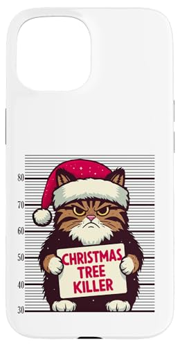 Hülle für iPhone 15 Tasse mit Katzen-Weihnachtsbaum-Mörder von Christmas and Holiday Designs