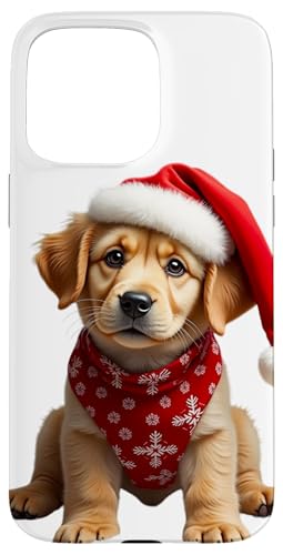 Hülle für iPhone 15 Pro Max Weihnachten, festlich, Welpen, süße Hunde. von Christmas art