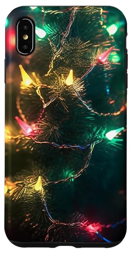 Hülle für iPhone XS Max Weihnachtsbeleuchtung Muster Bunte Dekoration Fall von Christmas mobile accessories 4 U