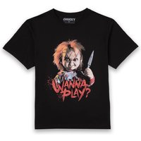 Chucky Wanna Play? Herren T-Shirt - Schwarz - 5XL von Chucky