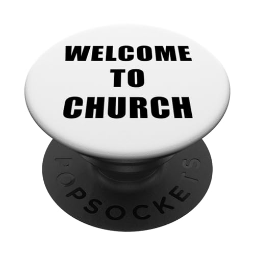 Willkommen in der Kirche – Christian Staff & Hospitality Uniform PopSockets mit austauschbarem PopGrip von Church Ministry Uniforms & Christian Staff