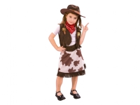 Cowgirl-Kostüm (Weste, Rock, Hut, Gürtel und Halstuch) - 4-6 Jahre von Ciao