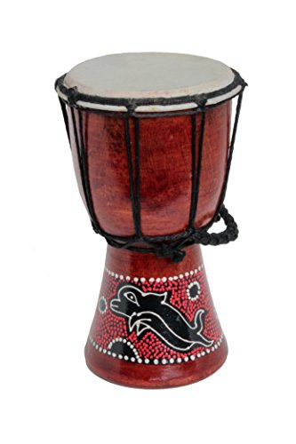 Djembe Trommel Bongo Drum Handtrommel Buschtrommel Percussion Kinder Fair Trade 30cm von Ciffre