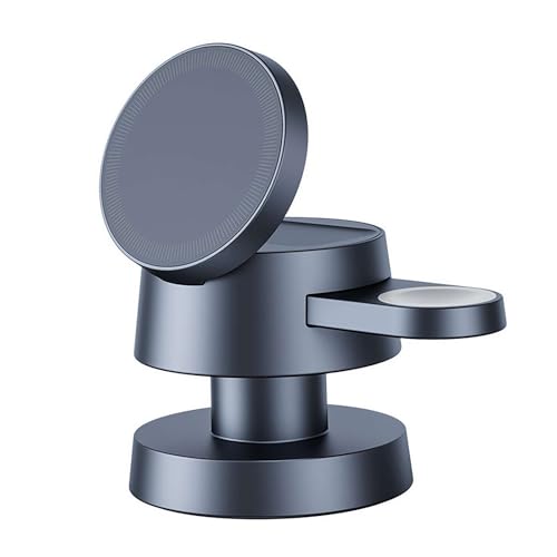 Pilzlicht Magnethalterung, 4 in 1 Wireless Charging Stand Ambient Light, Mehrere Geräte mit Nachtlicht Nachttisch Ladestation für Phone Smart Watch von Cikiki