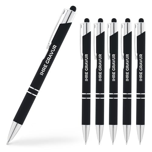 Cimpress Kugelschreiber mit eigenem Text bedrucken, Ballpoint Stift personalisiert, Geschenk für Mitarbeiter oder Kunden, Ideal als Werbeartikel schwarze Tinte,1000 Stück, Schwarz Cimpress Kugelschreiber mit eigenem Text bedrucken, Ballpoint Stift personalisiert, Geschenk für Mitarbeiter oder Kunden, Ideal als Werbeartikel schwarze Tinte,1000 Stück, Schwarz von Cimpress