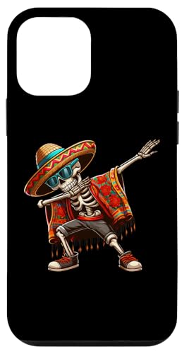 Hülle für iPhone 12 mini Dabbing Skeleton Sombrero Poncho Cinco De Mayo Mexikanisch Lustig von Cinco De Mayo Dabbing Ideas