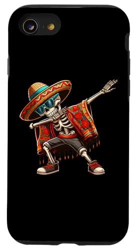 Hülle für iPhone SE (2020) / 7 / 8 Dabbing Skeleton Sombrero Poncho Cinco De Mayo Mexikanisch Lustig von Cinco De Mayo Dabbing Ideas