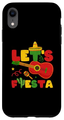 Hülle für iPhone XR Let's Fiesta Cinco De Mayo Mexikanische Gitarre Kaktus Party Dance von Cinco De Mayo Party Decorations Mexican Gifts