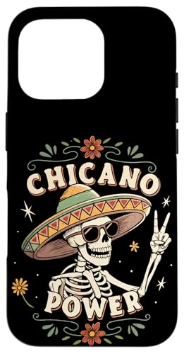 Cinco de Mayo & Tag der Toten - Chicano Power Hülle für iPhone 16 Pro von Cinco de Mayo Festivals & Latino Heritage Designs