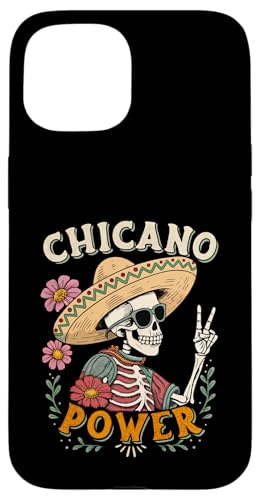 Día de los Muertos Sombrero Skelett - Chicano Power Hülle für iPhone 15 von Cinco de Mayo Festivals & Latino Heritage Designs