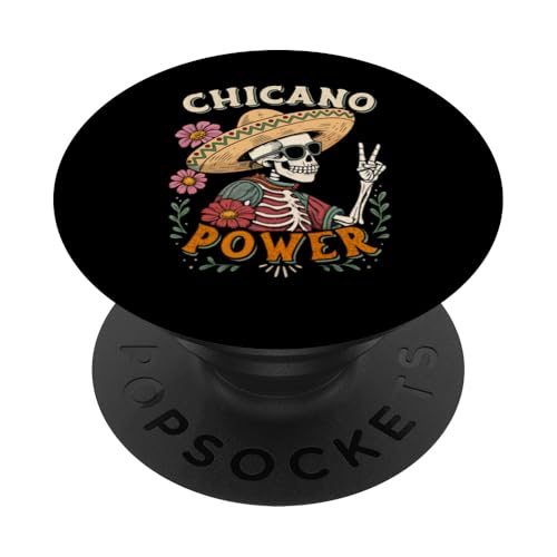 Día de los Muertos Sombrero Skelett - Chicano Power PopSockets Klebender PopGrip von Cinco de Mayo Festivals & Latino Heritage Designs