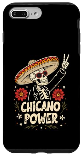 Mexikanische Kultur & Stolz - Chicano Power Skeleton Hülle für iPhone 7 Plus/8 Plus von Cinco de Mayo Festivals & Latino Heritage Designs