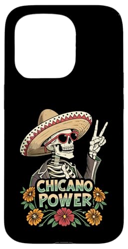 Mexikanisches amerikanisches Skelett - Chicano Power Heritage Hülle für iPhone 15 Pro von Cinco de Mayo Festivals & Latino Heritage Designs