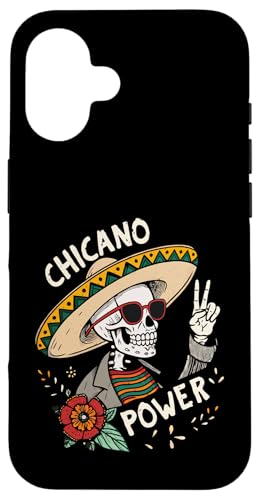 Vintage Chicano Skelett - Tag der Toten Hülle für iPhone 16 von Cinco de Mayo Festivals & Latino Heritage Designs