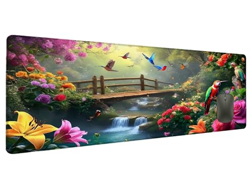 Mauspad Farbe Schreibtischunterlage Landschaft Mousepad XXL 1500x800mm, Mauspad Gaming Groß Desk Mat PC Zubehör Schreibtisch Deko, Maus Pad Wasserdicht Rutschfeste Gummibasis Schreibtisch Schutz B-6 von Ciooyxee