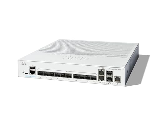 Cisco Catalyst 1300-12XS Managed Switch, 10 Ports 10G-SFP+, 2 x 10GE-SFP+ Kombi, eingeschränkter Lebenszeitschutz (C1300-12XS) von Cisco