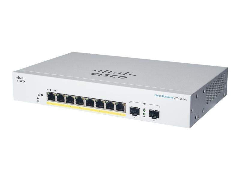 Cisco Switch Business 220-Series 10-Port 1GbE 65W PoE smart managed von Cisco