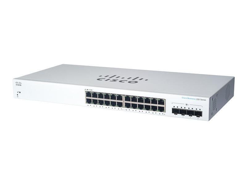 Cisco Switch Business 220-Series 28-Port 1/10GbE smart managed von Cisco