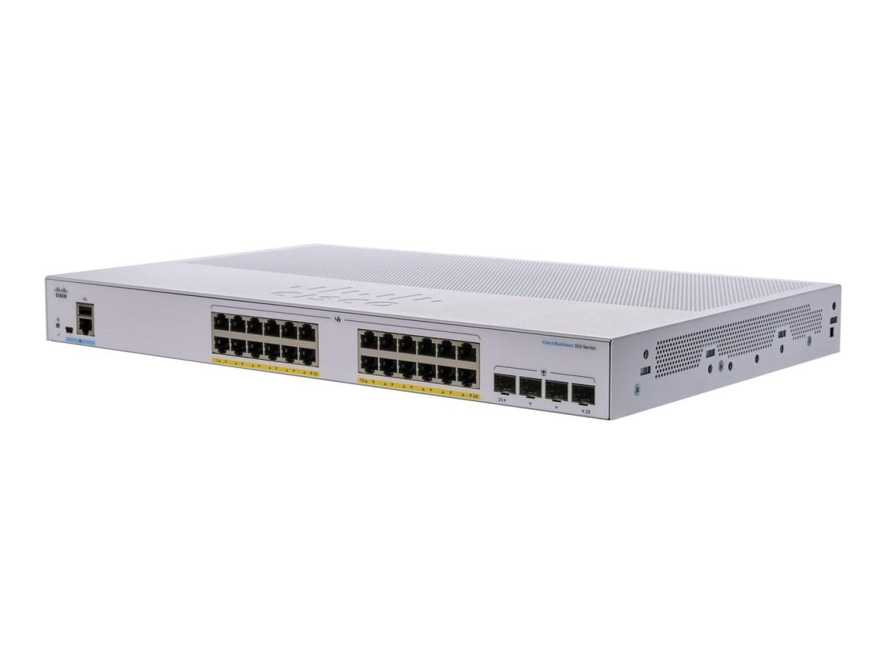 Cisco Switch Business 350-Series 28-Port 1/10GbE 195W PoE managed von Cisco