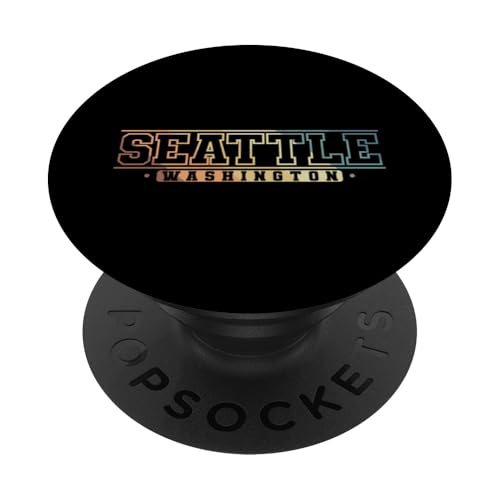 Seattle Washington City in den USA PopSockets Klebender PopGrip von City State America USA Country Diversity