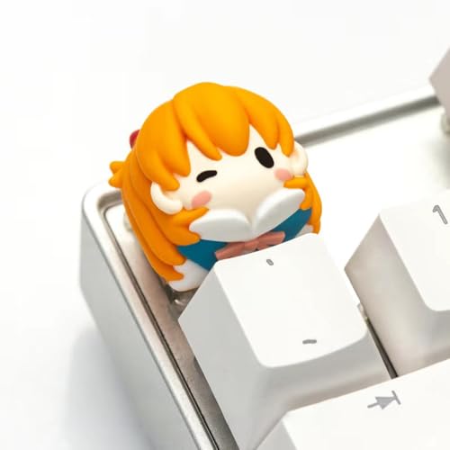 Asuka Langley Soryu/Rei Ayanami Anime Tastaturkappen Esc Keycap Anime Tastatur Tastenkappen, Shinji Ikari Anime Girl Keycaps Deko/Geschenk von Ciyoulio