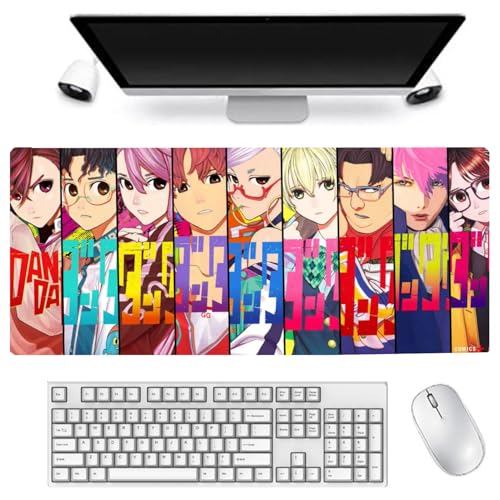 Ciyoulio Dan Da Dan Mauspad 900x400 MM Gaming Anime Mausmatte Okarun Momo Ayase Manga Mauspad, Rutschfestes Anime Mauspad Dandadan PC/Laptop Mauspad von Ciyoulio