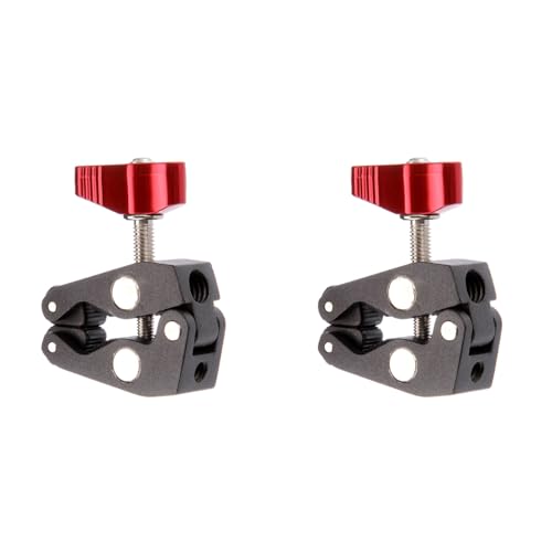 ClAZTyict 2X Super Clamp, mit Knob Crab Claw Magic Arm Clamp, mit 1/4 und 3/8 für DSLR Camcorder Stativ von ClAZTyict