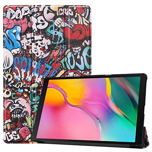 Hülle für Samsung Galaxy Tab A 10.1 2019 T510/ T515, Ultra Dünn mit Standfunktion Slim PU Leder Smart Cover Auto Wach schlafen Schutzhülle für Samsung Galaxy Tab A T510/ T515 ( CL-07) von Claelach