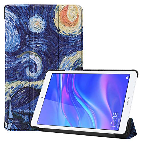 Huawei Mediapad M5 Lite 8.0 Lederhülle, Claelech Stand Schutzhülle Ultra Slim Leicht Flip Ledertasche für Huawei MediaPad T5 8.0 2019 Tablet Hülle (CL-09) von Claelech