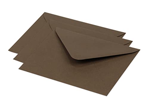 Clairefontaine 60179C - Packung mit 20 Umschlägen Pollen 12,5x13,8 cm, 120g, gefüttert, ideal für Einladungen und Korrespondenz, Premium glattes Papier, Maulwurfsgrau, 1 Pack von Clairefontaine