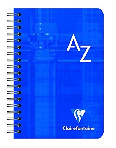 Clairefontaine 68599C - Set mit 2 Vokabelheften mit Spiralbindung, 50 Blatt, 9,5 x 14cm, 90g, kariert, 1 Set, farbig sortiert von Calligraphe