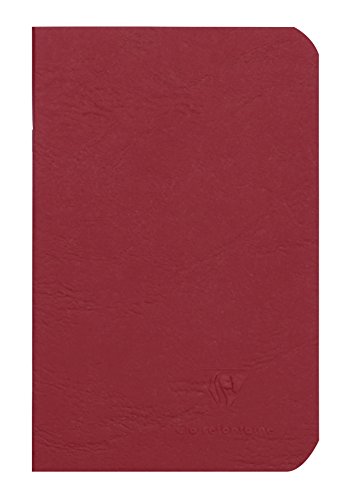 Clairefontaine 734102C Heft AgeBag (9 x 14 cm, Taschenformat, ideal für unterwegs, blanko, 48 Blatt) 1 Stück rot von Clairefontaine