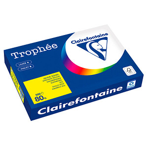 Clairefontaine Kopierpapier Trophée canariengelb DIN A3 80 g/m² 500 Blatt von Clairefontaine