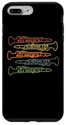 Hülle für iPhone 7 Plus/8 Plus Retro-Klarinette, bunt, Vintage-Musiker von Clarinet Player Music Lover Funny Musician Graphic