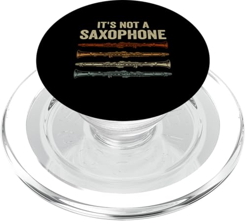 It's Not A Saxophon Clarinet Player Music Playing Musician PopSockets PopGrip für MagSafe von Clarinet Player Music Lover Funny Musician Graphic