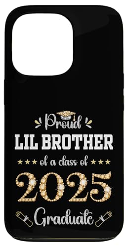 Hülle für iPhone 13 Pro Stolzer Lil Brother Of A Class Of 2025 Graduate Graduation von Class of 2025 Graduation Party Family Matching