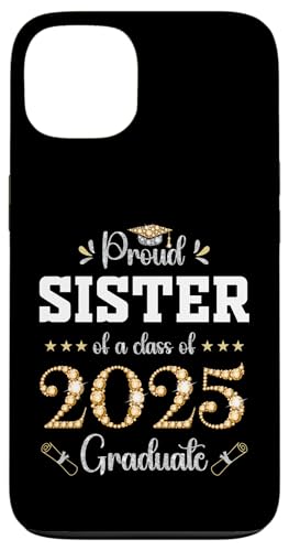 Hülle für iPhone 13 Stolze Schwester einer Klasse, die 2025 ihren Abschluss gemacht hat von Class of 2025 Graduation Party Family Matching