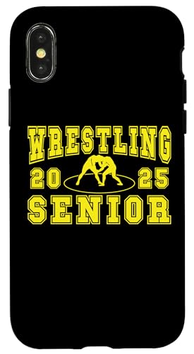 Hülle für iPhone X/XS Wrestling Senior Night Wrestling Senior 2025 Abschluss 20 von Class of 2025 Graduation Shirts