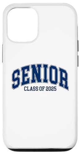 Hülle für iPhone 12/12 Pro Abschlussklasse 2025, Senioren, Varsity, Marineblau, Herren, Damen von Class of 2025 Graduation Tees NYC