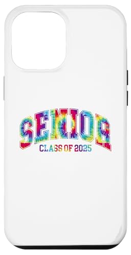 Hülle für iPhone 14 Plus Klasse 2025 Senioren Varsity Graduation Regenbogen Tie Dye von Class of 2025 Graduation Tees NYC