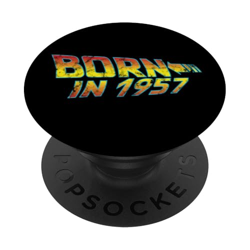 Classic Born in 1957 Distressed Birthday Ausgabe 1957 PopSockets Klebender PopGrip von Classic Back to Birthday Original Vintage Retro