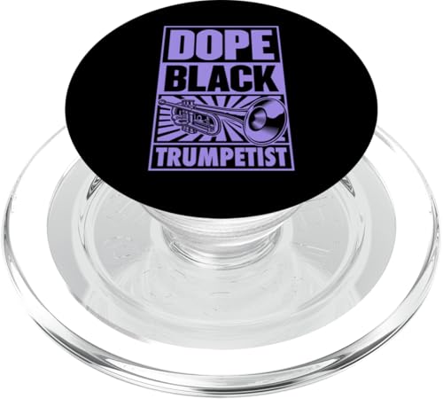 Dope Black Trumpetist Proud Black Trompetenspieler PopSockets PopGrip für MagSafe von Classic Band Class Trumpet Merch With Retro Style