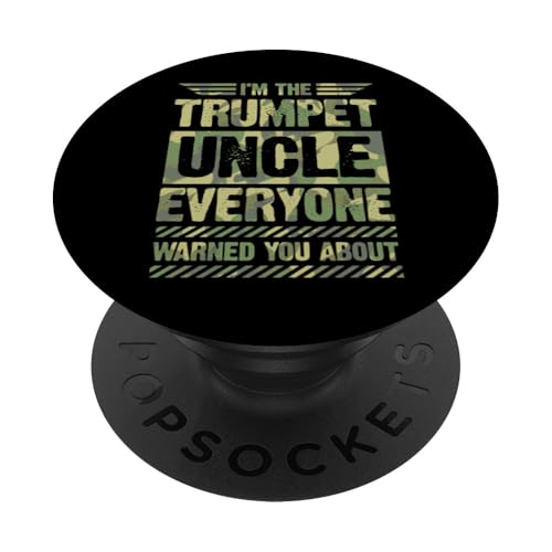 I'm The Trompet Oncle Everyone Warned You About PopSockets Klebender PopGrip von Classic Band Class Trumpet Merch With Retro Style