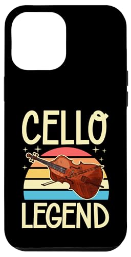 Hülle für iPhone 12 Pro Max Cello Legend Retro 70er Vintage Style Cello Love von Classic Cello Player Essentials With Vibrato Vibes