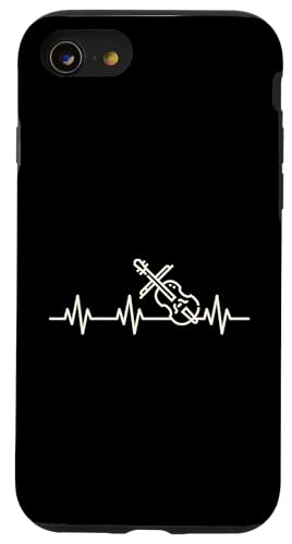 Hülle für iPhone SE (2020) / 7 / 8 Cello Heartbeat Life EKG Herzfrequenz Puls von Classic Cello Player Essentials With Vibrato Vibes