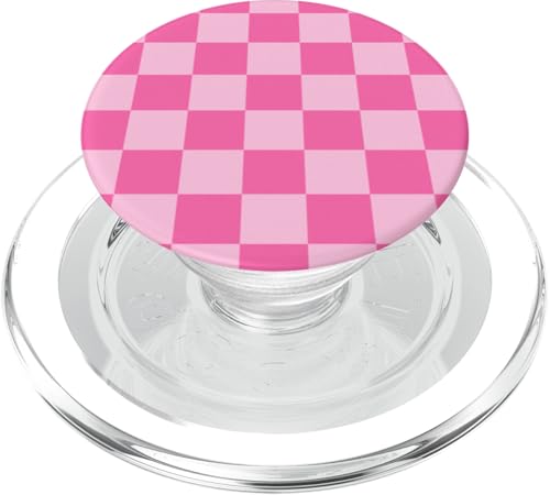 Kariertes adrettes Schachbrett, ästhetisches rosa kariertes Mädchen PopSockets PopGrip für MagSafe von Classic Checkerboard