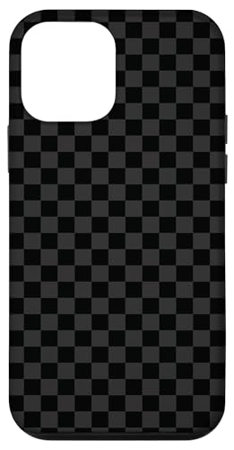 Kariertes adrettes schwarzes graues Schachbrett ästhetisches Karomuster Hülle für iPhone 12 mini von Classic Checkerboard