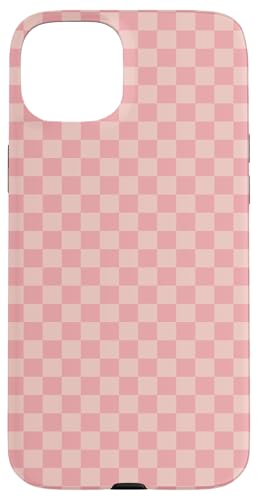 Korallenrosa kariertes adrettes Schachbrett ästhetisches Karomuster Hülle für iPhone 15 Plus von Classic Checkerboard