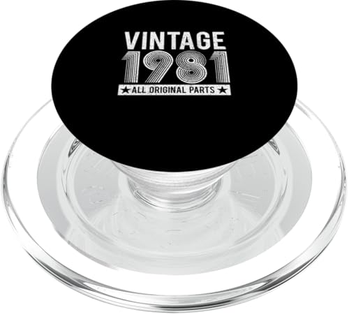 Vintage 1981 Alle Originalteile Classic Look PopSockets PopGrip für MagSafe von Classic Retro Vintage Birth Year Birthday Tees